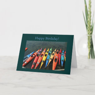 Kayaks, Happy Birthday! Card
