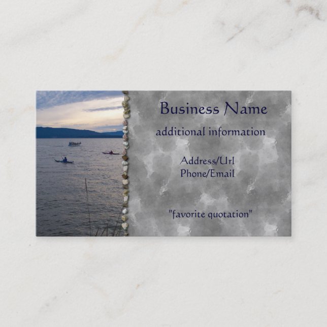 KAYAKS ON BELLINGHAM BAY BUSINESS CARD (Front)