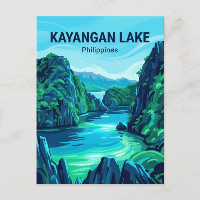 Kayangan Lake Philippines Postcard (Front)