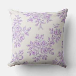 Kaye and Summer Lavender Flowers Cushion