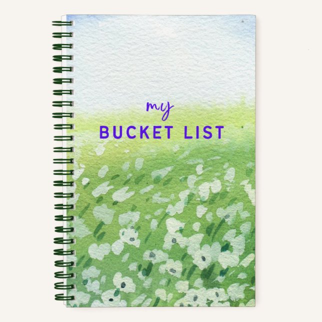Kaye and Summer My Bucket List Notebook (Front)