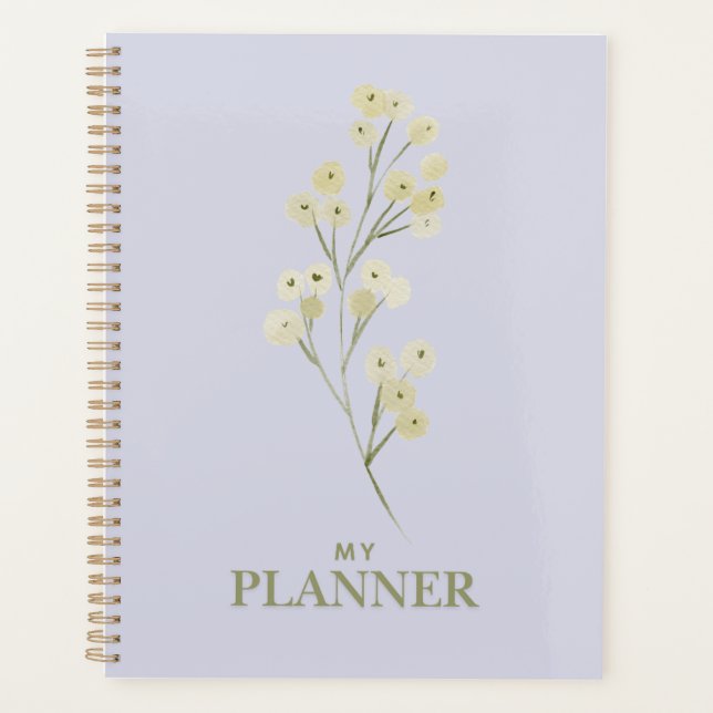 Kaye and Summer Watercolor Flowers Planner (Front)