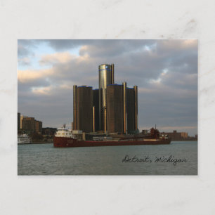 Kaye E. Barker Detroit post card