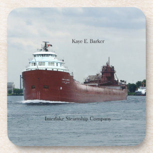 Kaye E. Barker set of 6 hard plastic coasters