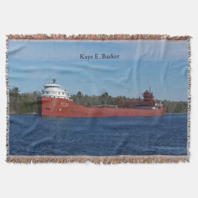 Kaye E. Barker woven blanket (Front)