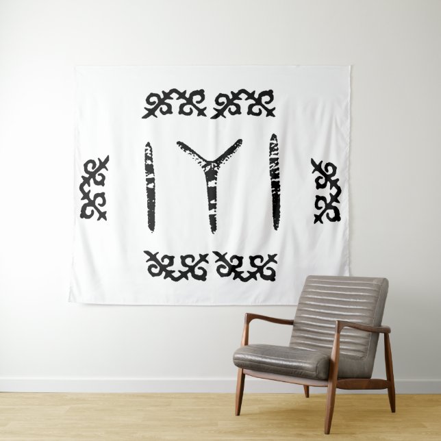 Kayi Tribe - IYI Flag Tapestry (In Situ (Horizontal))