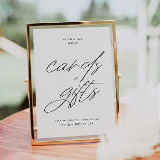 KAYLA | Cards & Gift sign for wedding and events