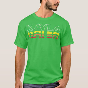 Kayla First Name Funny Vintage Sunset Kayla friend T-Shirt