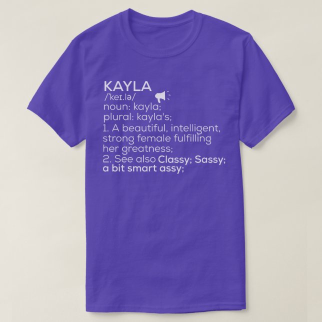 Kayla Name Definition Kayla Female Name 1 T-Shirt (Design Front)