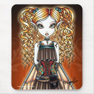 "Kayla" Steampunk Fairy Close Up Mouspad Mouse Mat