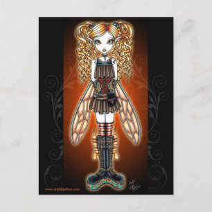 "Kayla" Steampunk Fairy Postcard