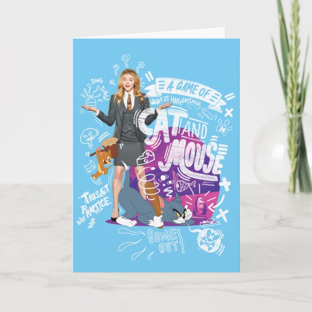 Kayla, Tom & Jerry - A Game of Cat And Mouse Card (Front)