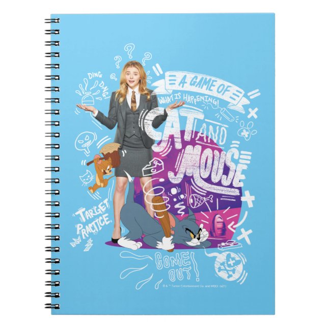 Kayla, Tom & Jerry - A Game of Cat And Mouse Notebook (Front)
