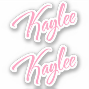 Kaylee Decorative Name in Pink x2 Sticker