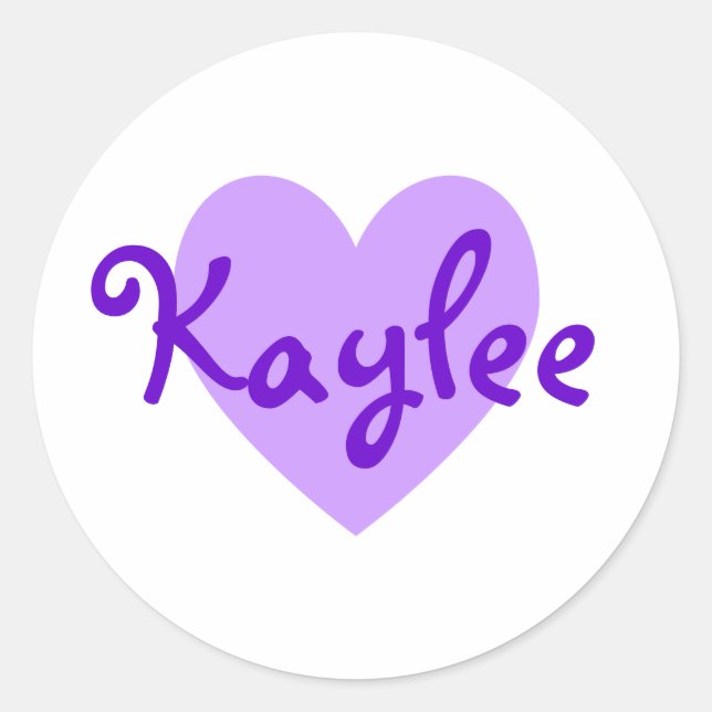 Kaylee in Purple Classic Round Sticker (Front)