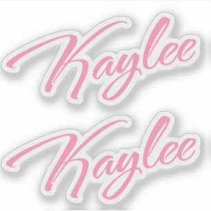 Kaylee name in pink script x2