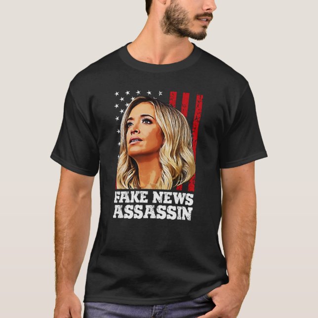 kayleigh mcenany fake news assassin T-Shirt (Front)