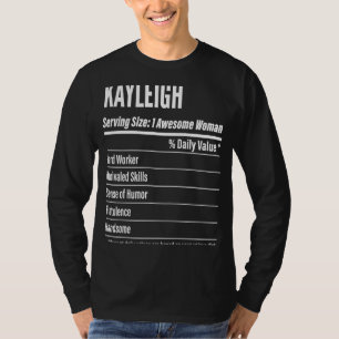 Kayleigh Nutritional Facts Serving Size Calories T-Shirt