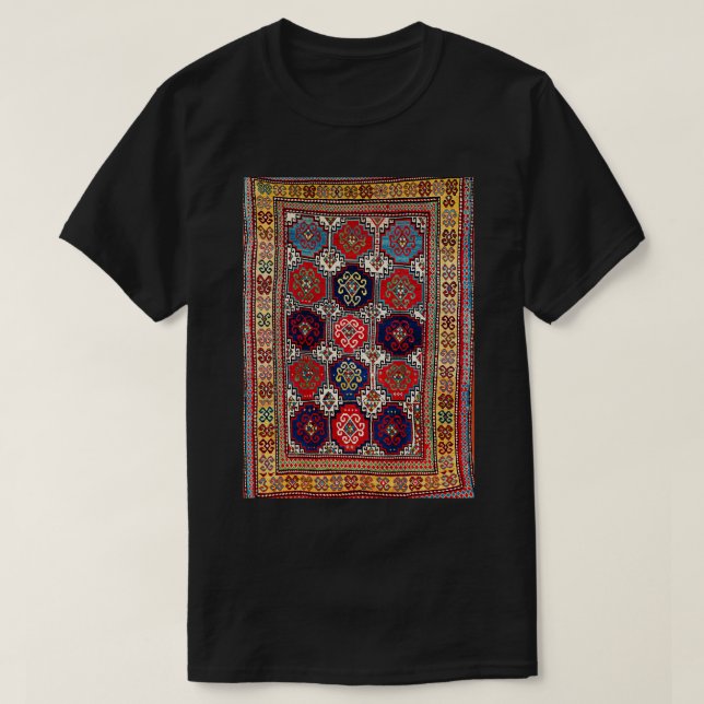 Kazak Antique Caucasian Rug Print  T-Shirt (Design Front)
