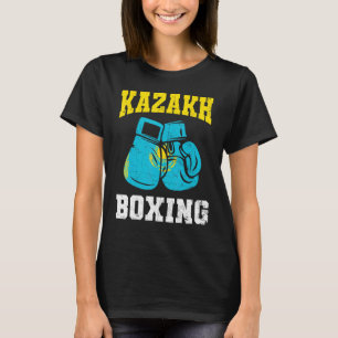 Kazakh Boxing Gloves Kazakhstan Pride Mens Womens T-Shirt