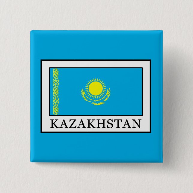 Kazakhstan 15 Cm Square Badge (Front)