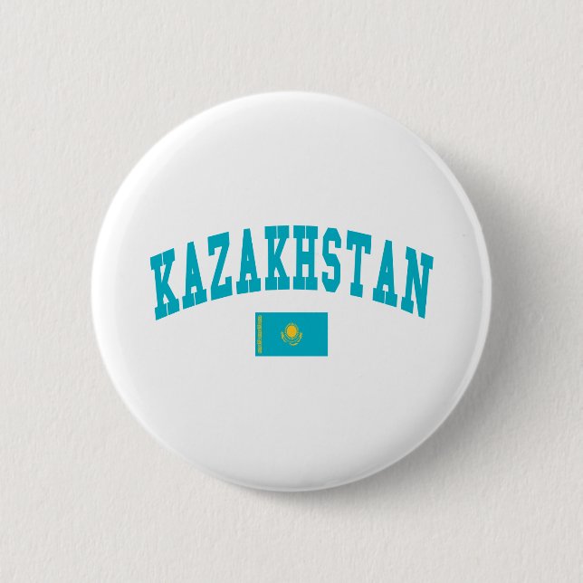 KAZAKHSTAN 6 CM ROUND BADGE (Front)