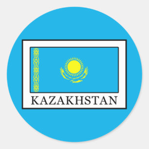 Kazakhstan Classic Round Sticker