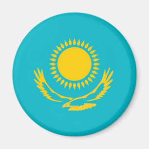 Kazakhstan country long flag nation symbol republi magnet