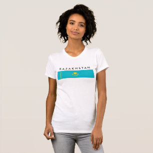 Kazakhstan country long flag nation symbol republi T-Shirt