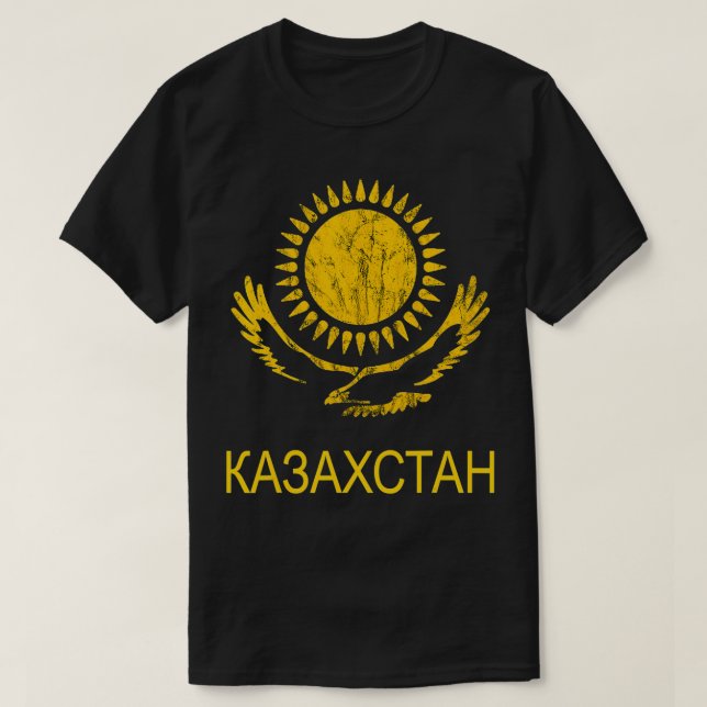 Kazakhstan Eagle Kazakh Roots Kazak Roots Kazakhst T-Shirt (Design Front)