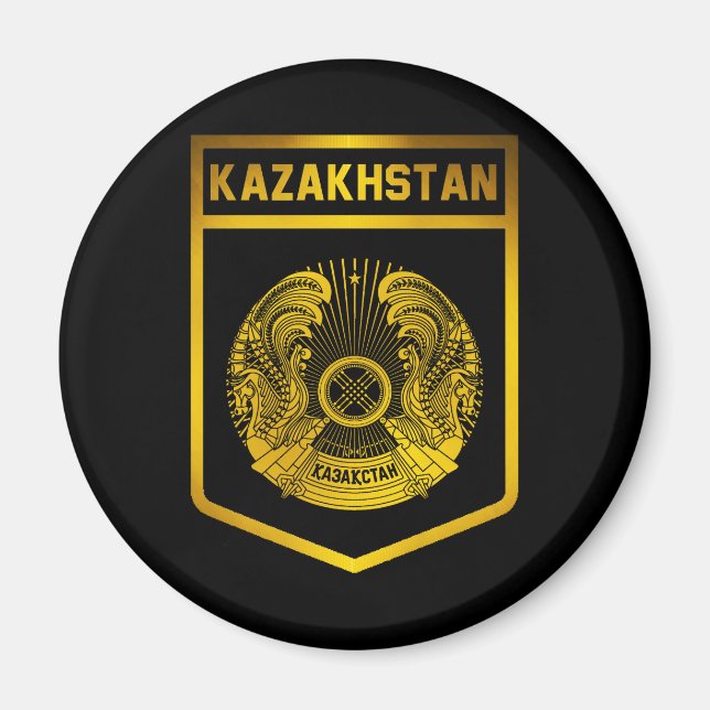 Kazakhstan Emblem Magnet (Front)