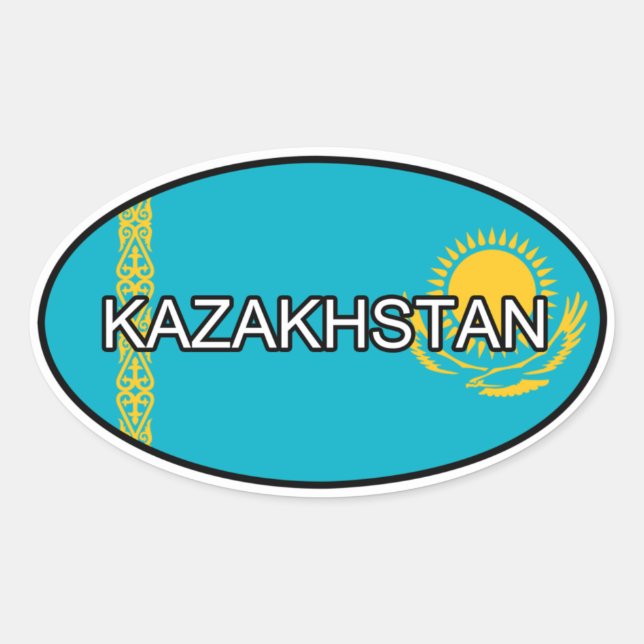 Kazakhstan Euro Sticker (Front)