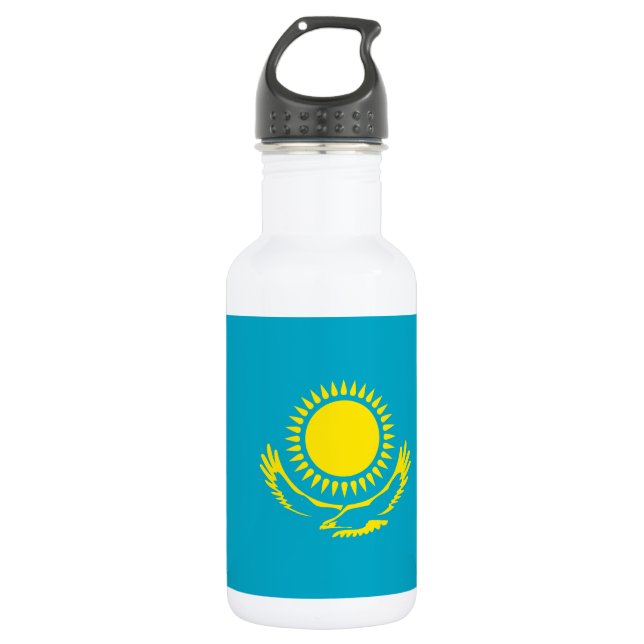 Kazakhstan Flag 532 Ml Water Bottle (Front)