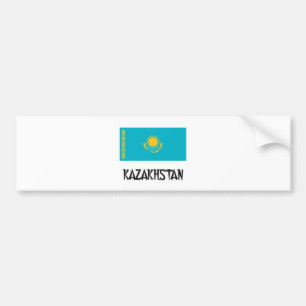 Kazakhstan Flag Bumper Sticker