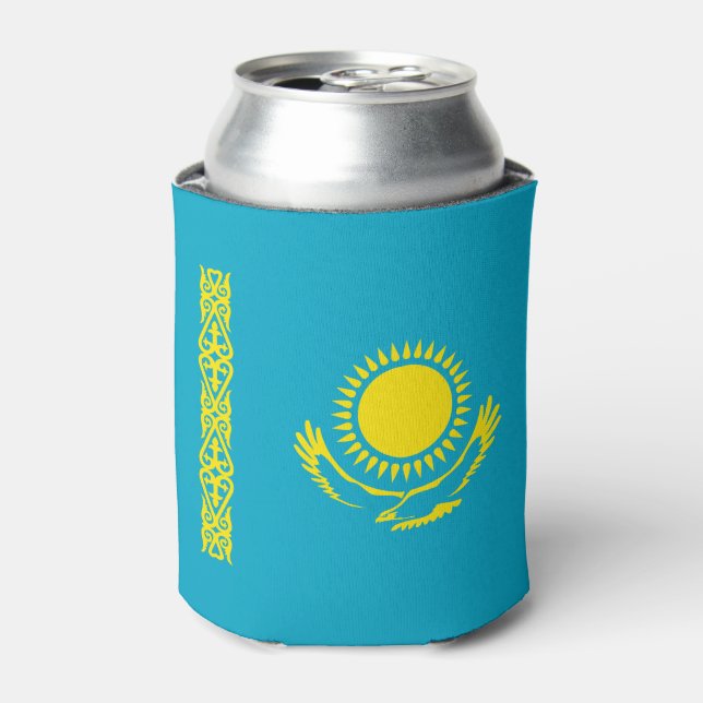 Kazakhstan Flag Can Cooler (Can Front)
