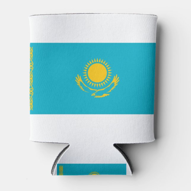 Kazakhstan Flag Can Cooler (Front)