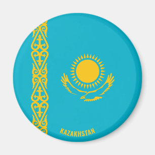 Kazakhstan Flag Charming Patriotic Magnet