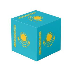 Kazakhstan flag cube