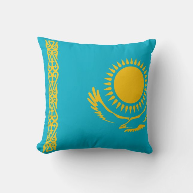 Kazakhstan Flag Cushion (Front)