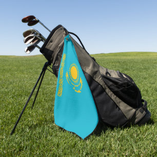 Kazakhstan flag golf towel