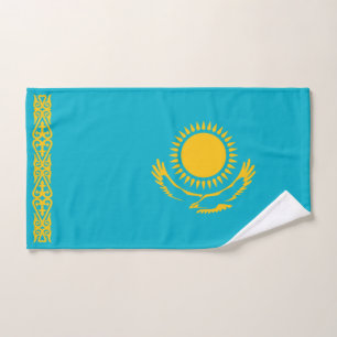 Kazakhstan Flag Hand Towel