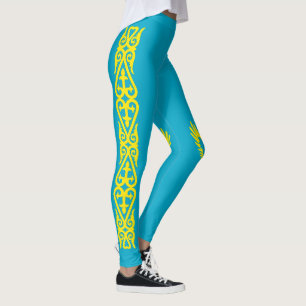 Kazakhstan Flag Leggings