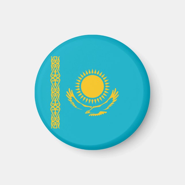 Kazakhstan flag magnet (Front)