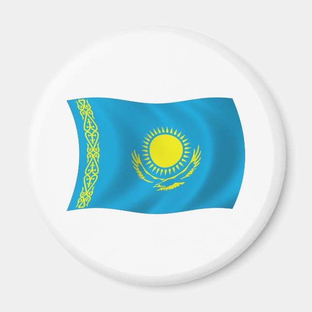 Kazakhstan Flag Magnet (Front)