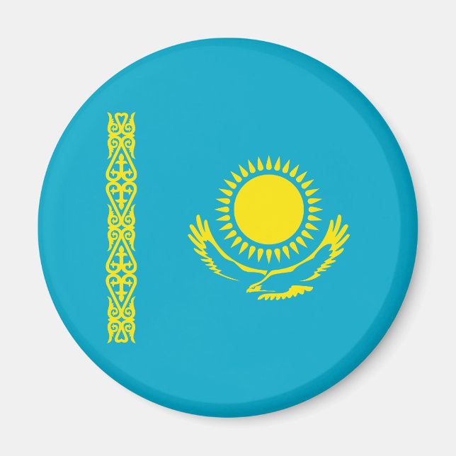 Kazakhstan Flag Magnet (Front)