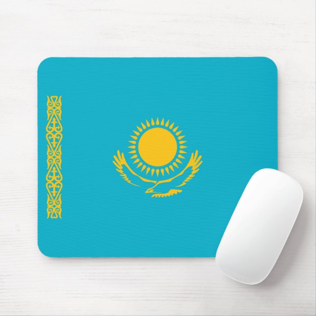 Kazakhstan flag mouse mat (With Mouse)