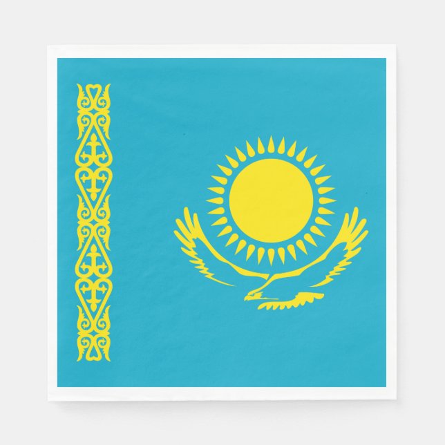 Kazakhstan Flag Napkin (Front)