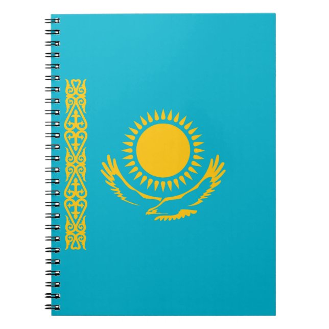 Kazakhstan flag notebook (Front)