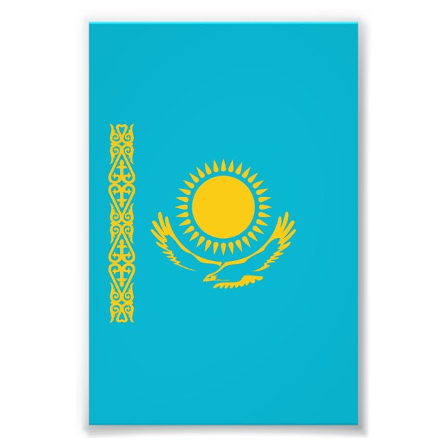Kazakhstan flag photo print (Front)