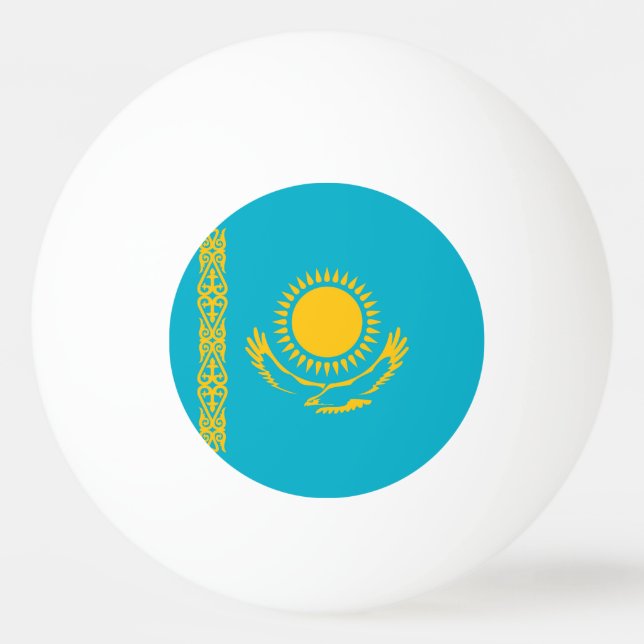 Kazakhstan flag ping pong ball (Front)